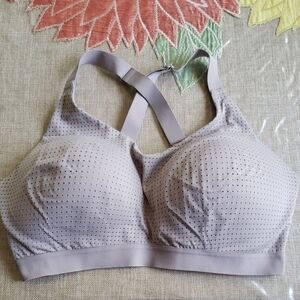 Victoria's Secret Gray Sports Bra with Breathable Fabric Size 34DD